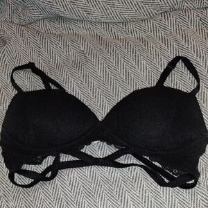 PINK Victoria's Secret Black Lace Bra